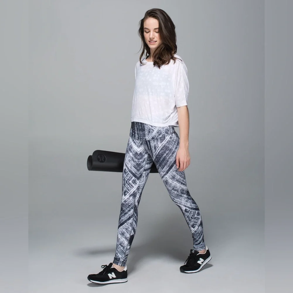 Lululemon Wunder Under Full-On Luon High Rise Roll Down Yoga Gym Leggings